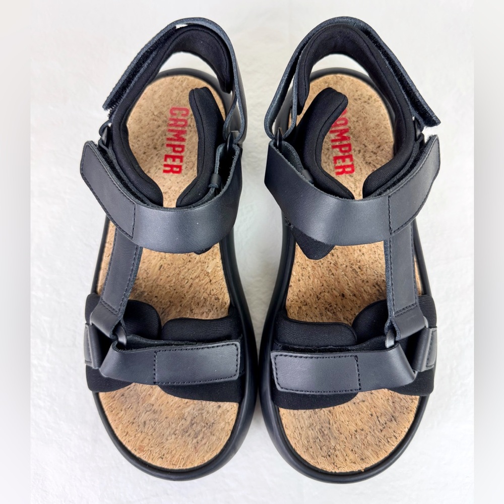 Camper Pelotas Flota Black Sandals (Men)